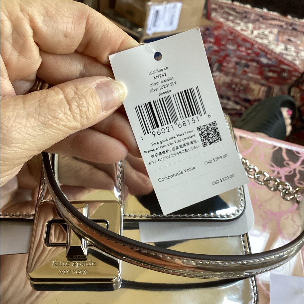 Kate Spade Silver Crossbody Bag - Picture 2 of 12